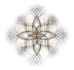 Metal Wall Sculpture in Brass, Stainless, and Bronze #653a