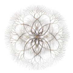 Metal Wall Sculpture in Stainless Steel #613a, Available Now