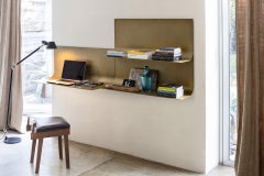 Metall-Wandregal Mogg Sfoglia - Patinierte Bronze