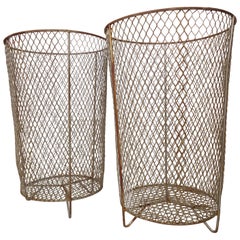 Vintage Metal Waste Basket