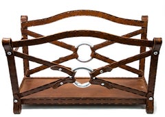 Metal Western Themed Magazine Rack