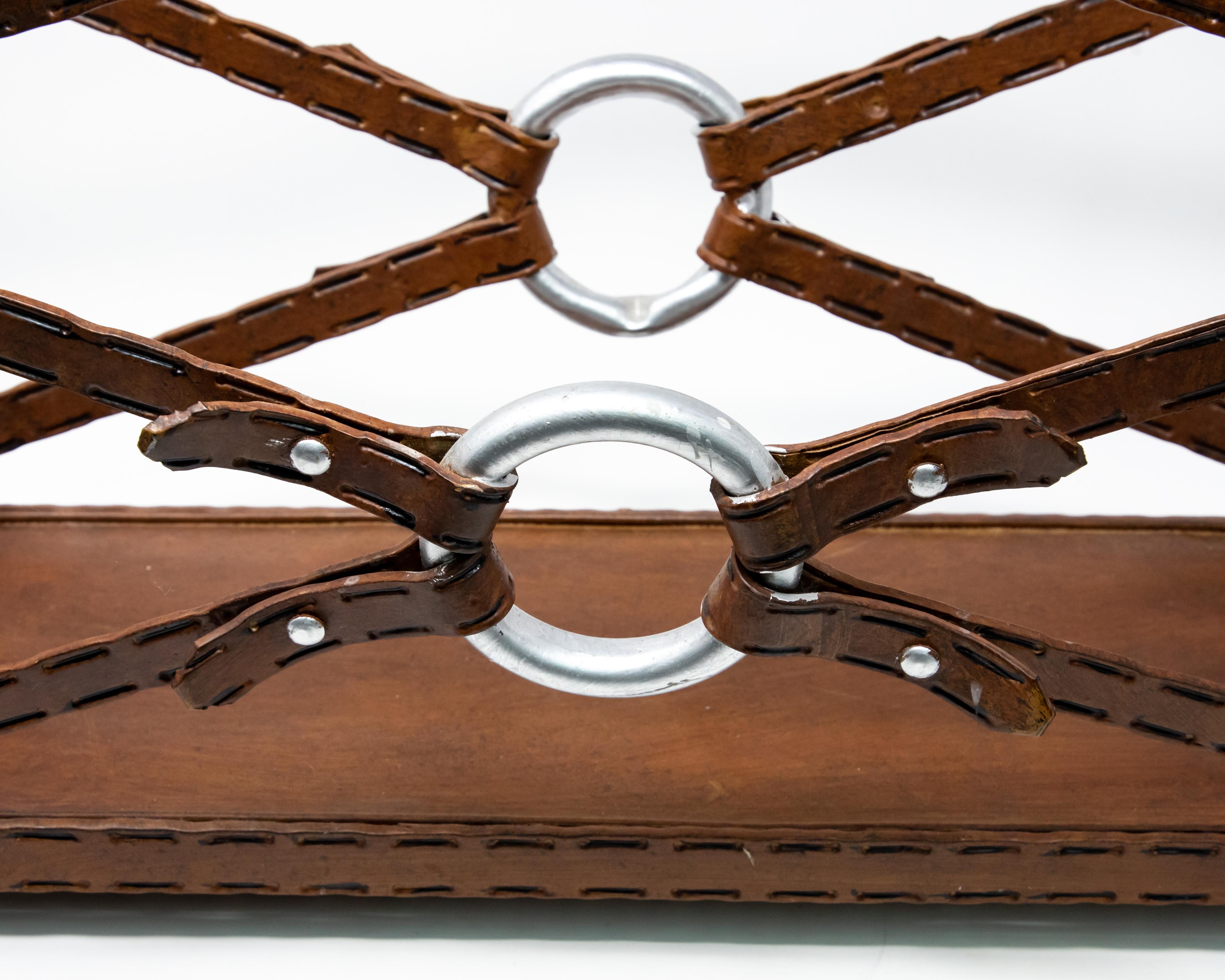 American Metal Western Themed Magazine Rack For Sale