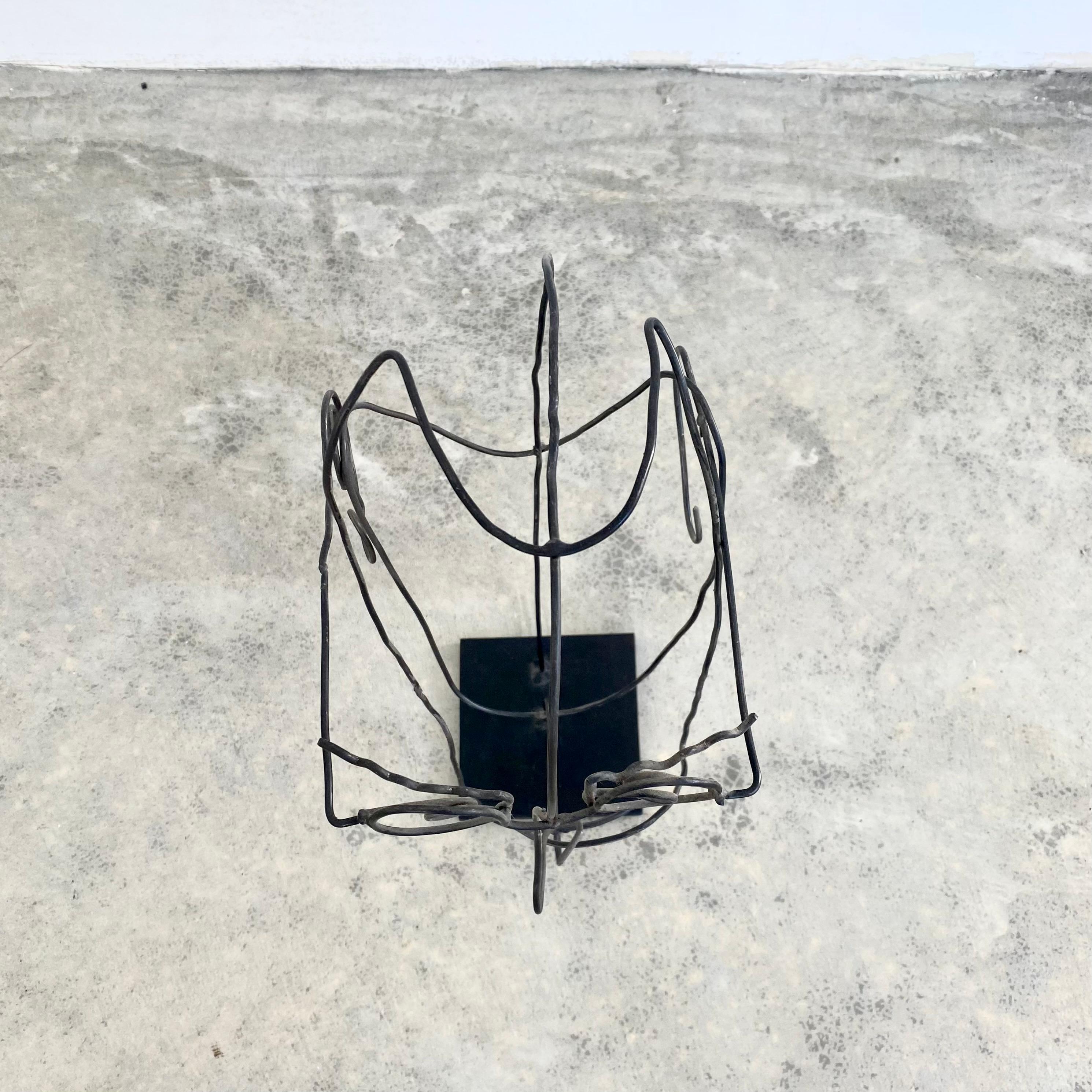 Metal Wire Face Sculpture 6