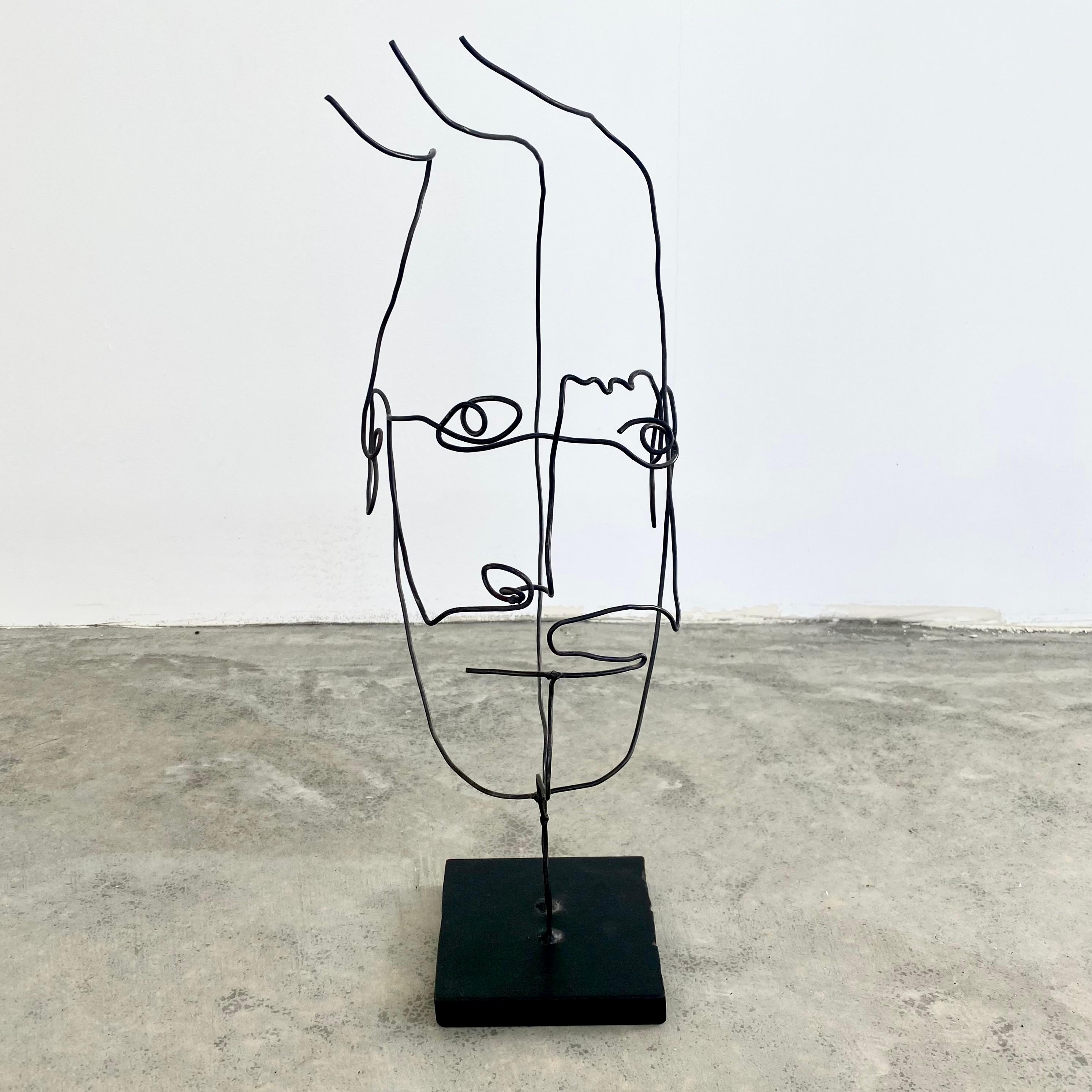 wire art face