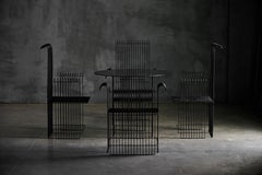 Metal Wire Modernist Garden Set, France, 1970s