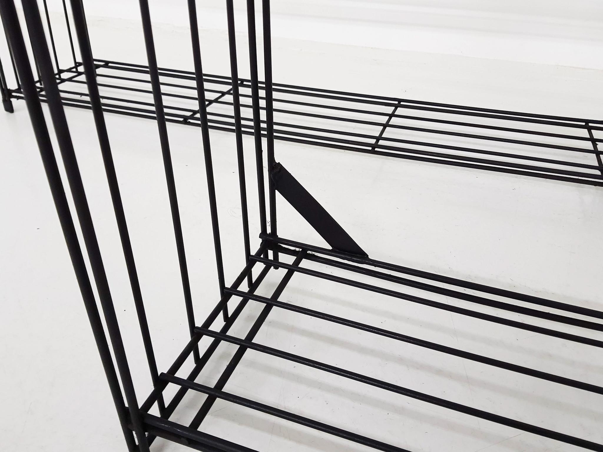 Metal Wire Room Divider or Bookcase by Tjerk Reijenga for Pilastro, Dutch, 1960s 1