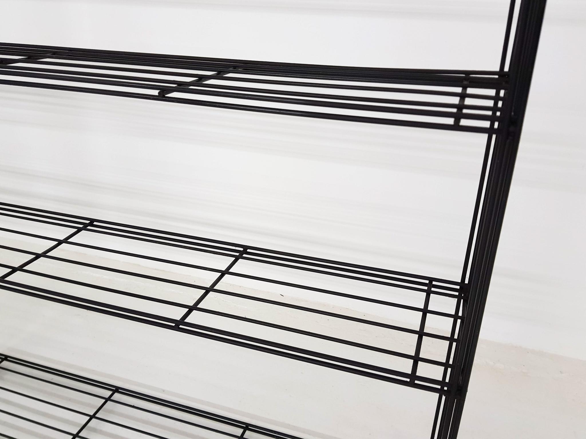 Metal Wire Room Divider or Bookcase by Tjerk Reijenga for Pilastro, Dutch, 1960s 3