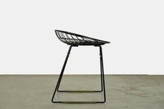 Metal wire stool KM05 by Cees Braakman and Adriaan Dekker for Pastoe, 1950s