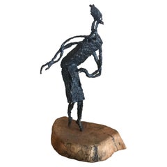Metal Woman Sculpture