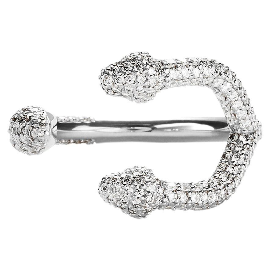 For Sale:  Metal x Wire 'Legacy Diamond Ring' in 18kt White Gold with 1.96 ct Diamond