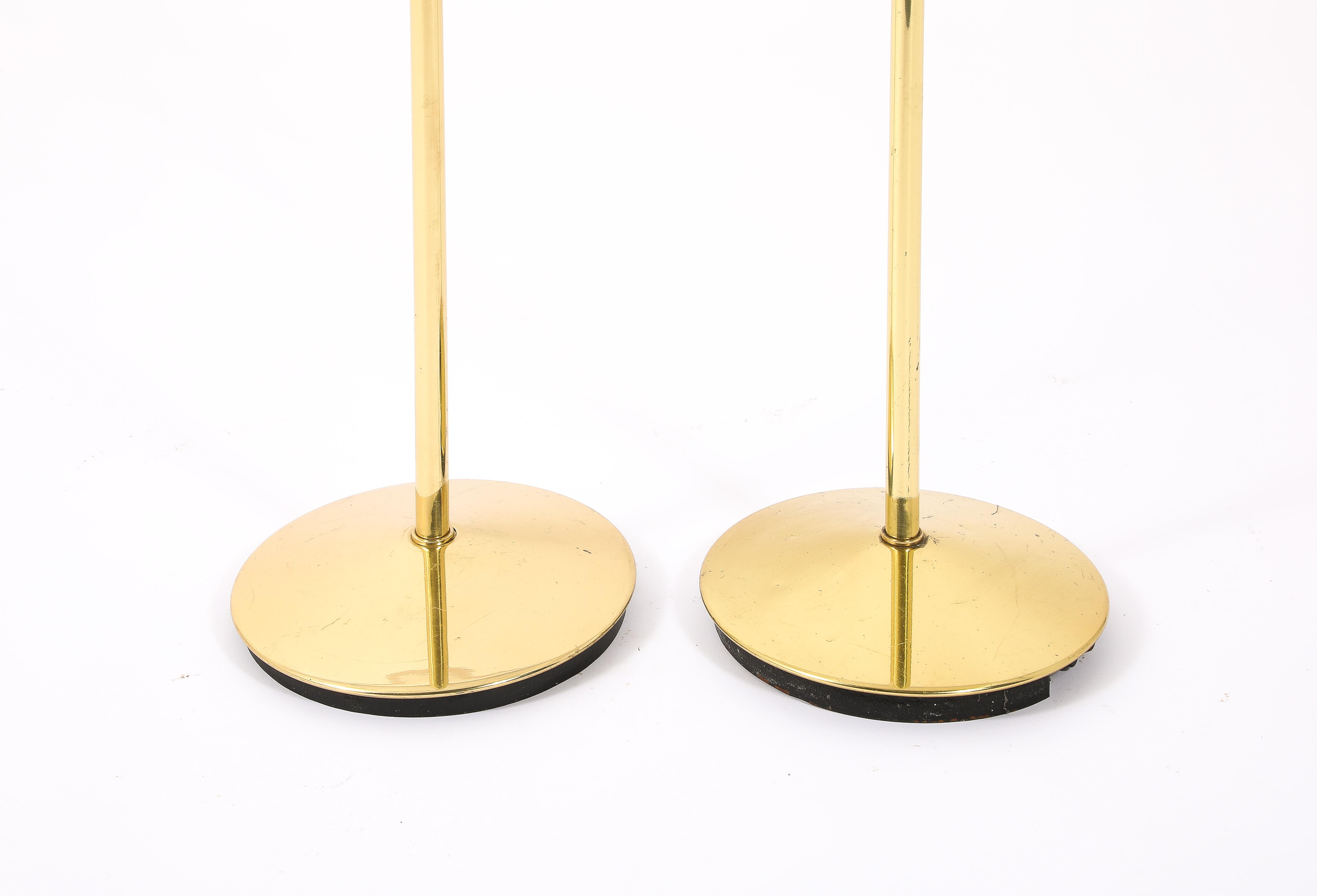 Modern Metalarte Brass Reading Floor Lamps, Spain 1960's For Sale