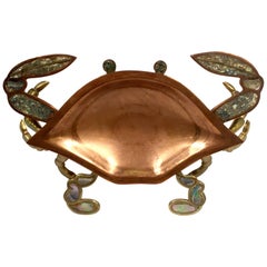 Metales Casados Serving Tray Crab Shaped