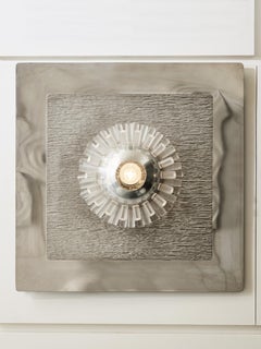 Metall and PLexiglass Wall Sconces by Gaetano Missaglia