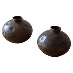 Metall Indian Water Jugs with a large belly shape
