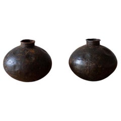 Metall Indian Water Jugs with a large belly shape