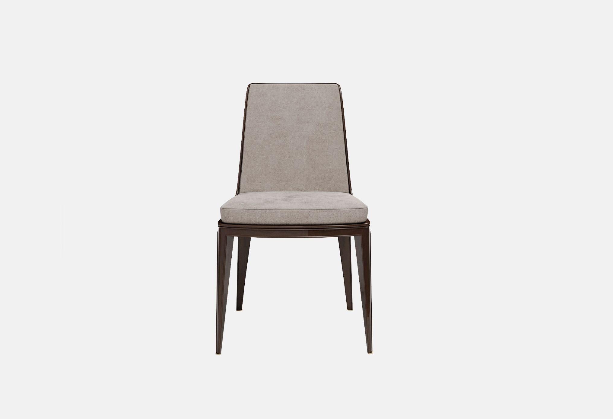 Metallah Modern Chair from Solid Wood For Sale 4