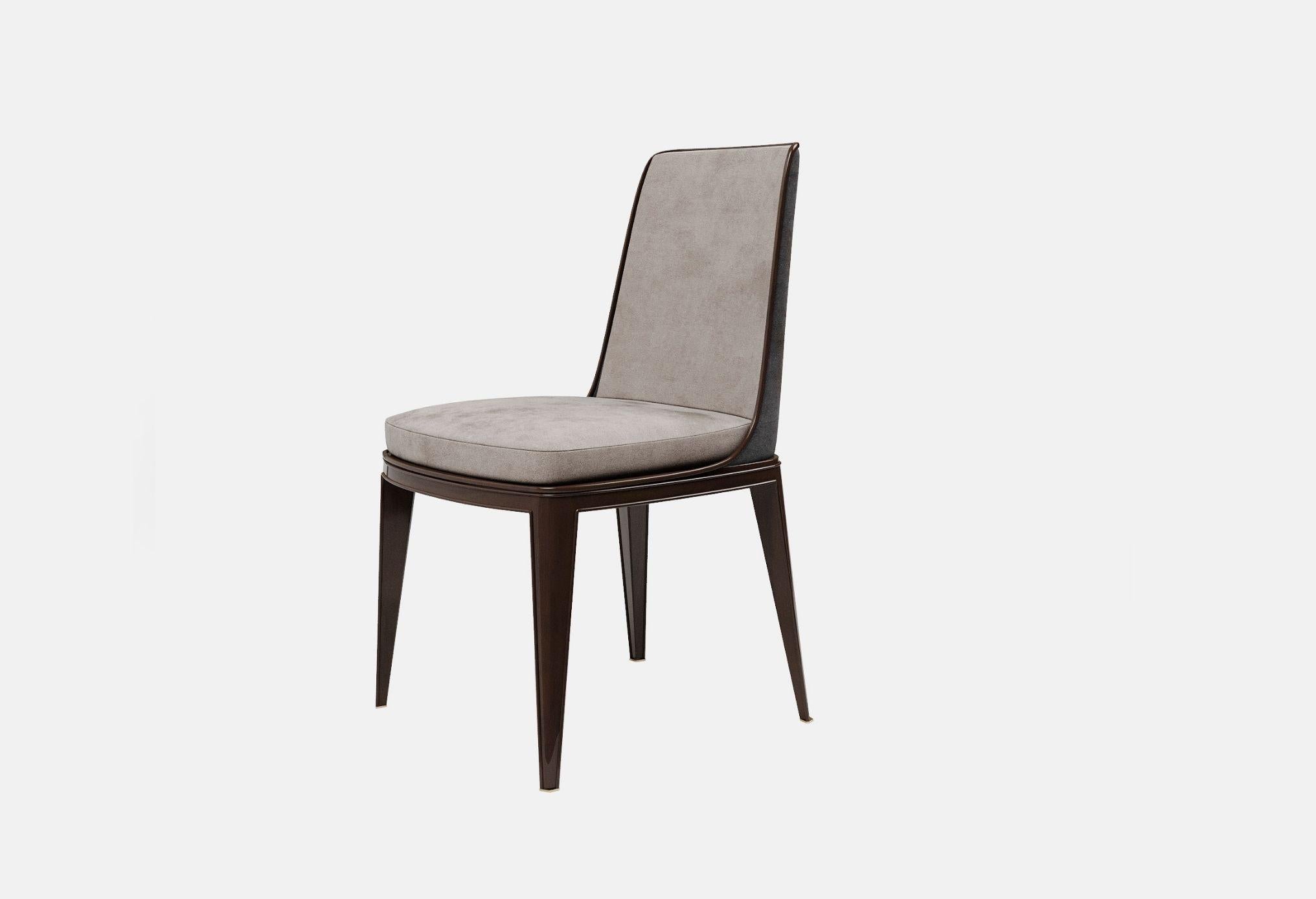 Metallah Modern Chair from Solid Wood For Sale 5