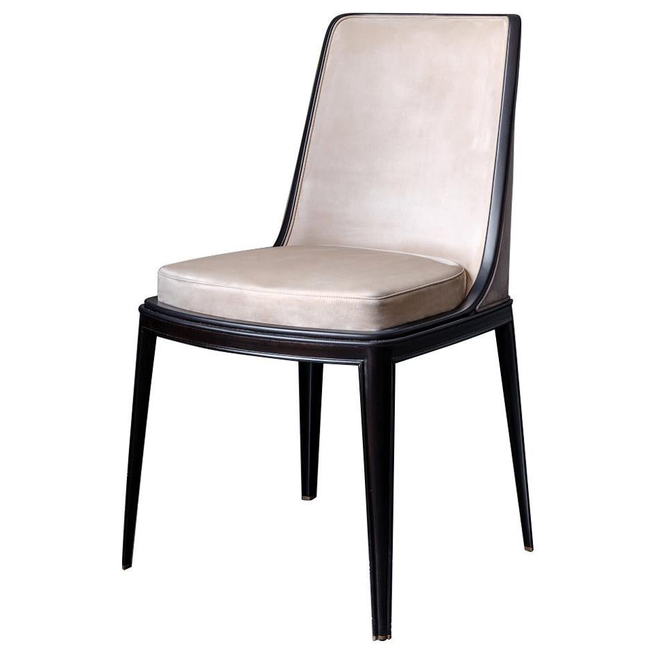 Metallah Modern Chair from Solid Wood For Sale