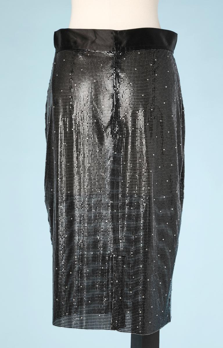 versace metallic skirt