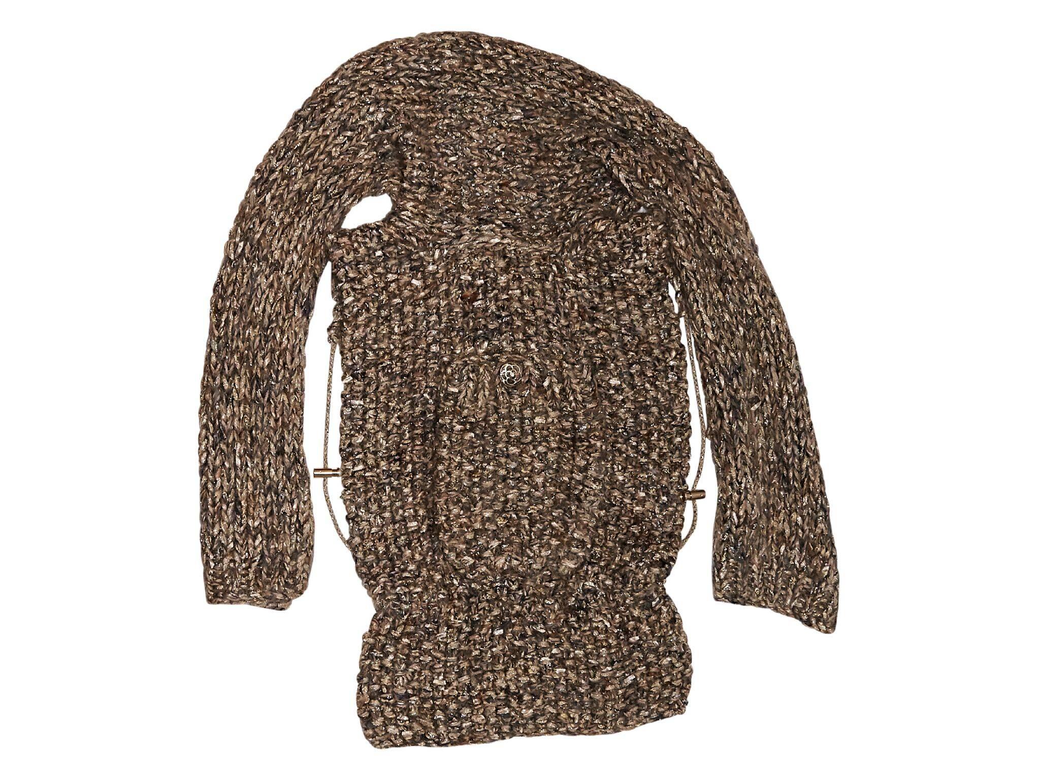 Chanel Metallic Knit Vest 1