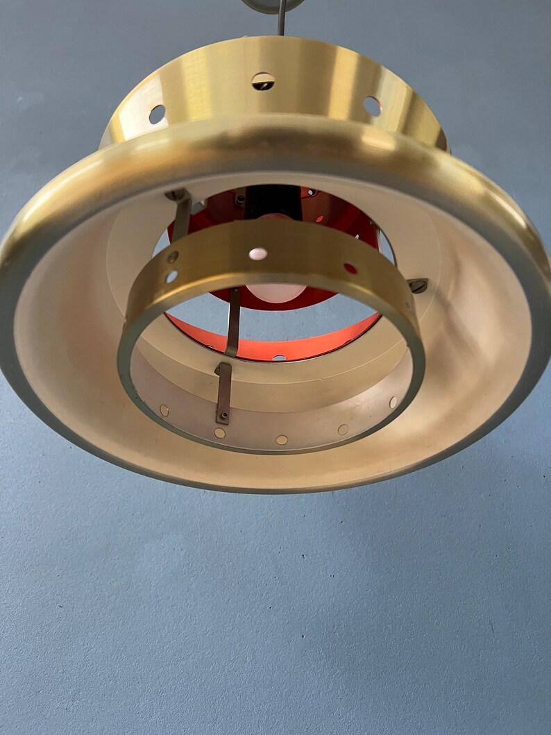 Lampe suspendue Doria Leuchten de l'ère spatiale, années 1970 Excellent état - En vente à ROTTERDAM, ZH