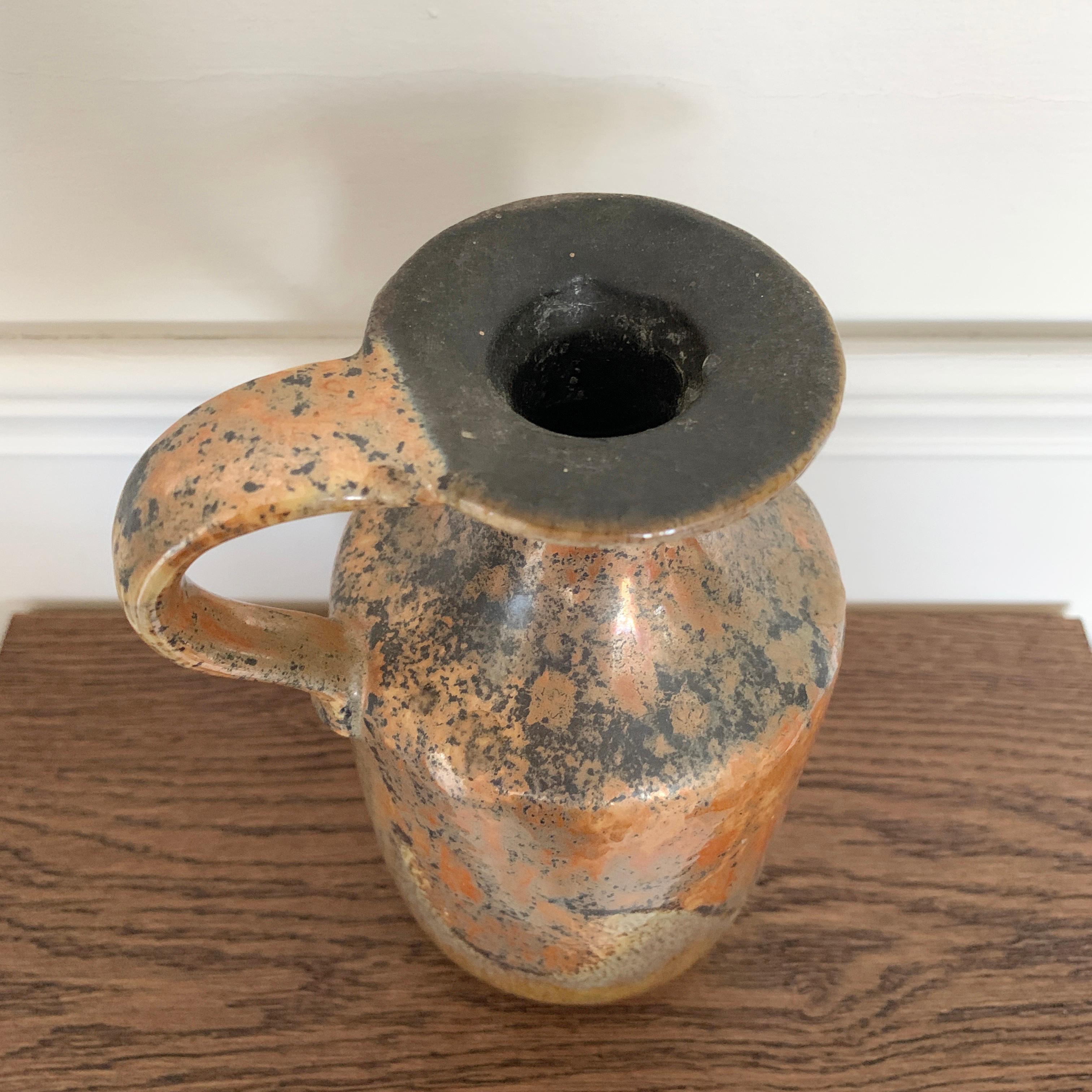 Céramique Vase en céramique or métallisé:: Allemagne de l'Ouest en vente