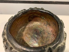 Metallic Lava Glazed Pottery Bowl