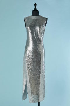 Metallic mesh and lurex evening dress Paco Rabanne by Julien Dossena (NEW)