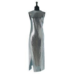 Metallic mesh and lurex evening dress Paco Rabanne by Julien Dossena (NEW)
