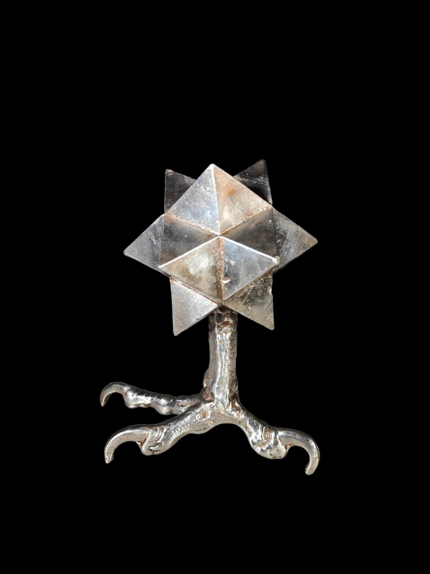 Metallic Polyhedron From The 19th Century – Hexaoctahedron With 48 Faces For Sale 8