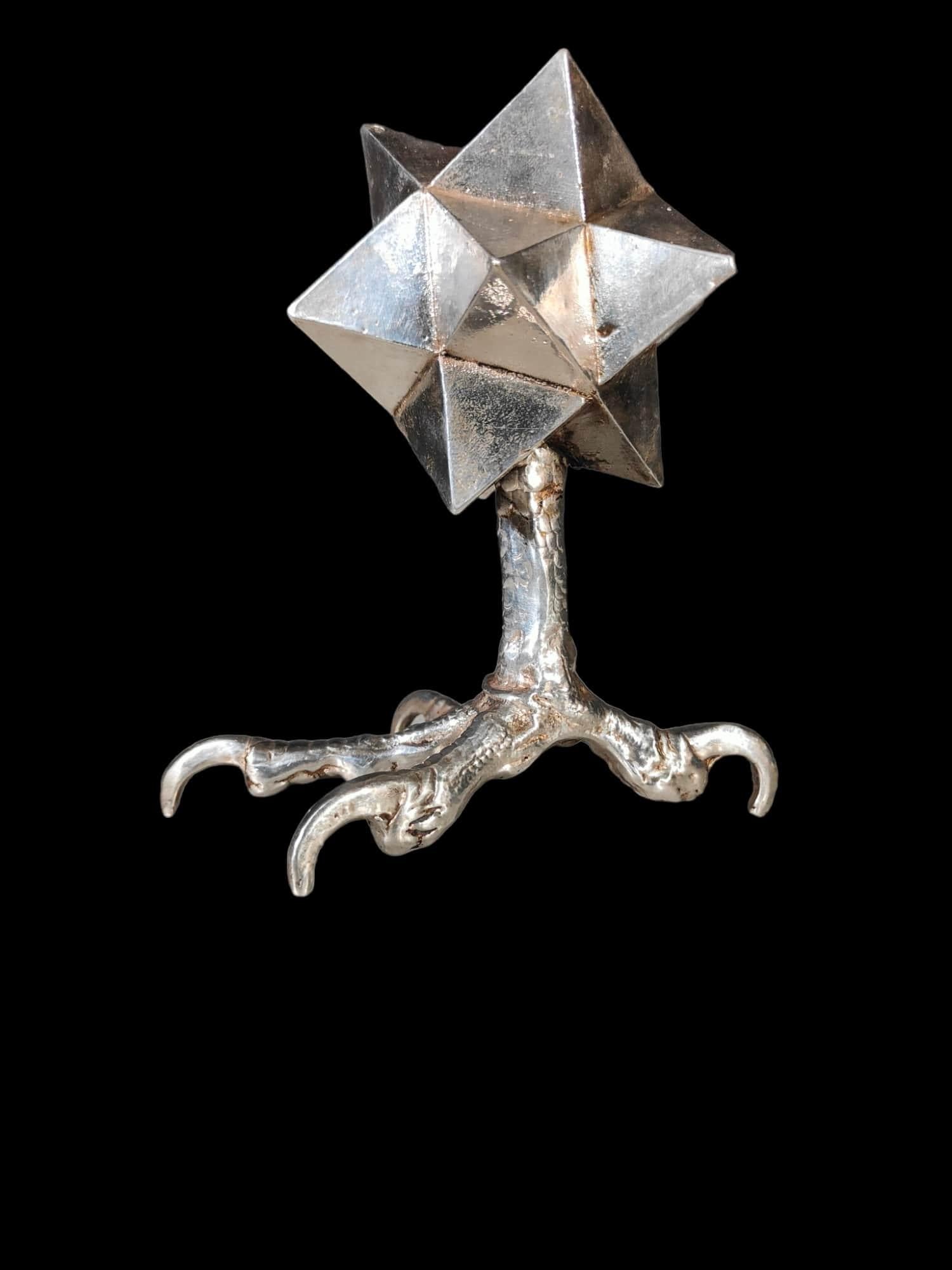 Metallic Polyhedron From The 19th Century – Hexaoctahedron With 48 Faces In Good Condition For Sale In Madrid, ES