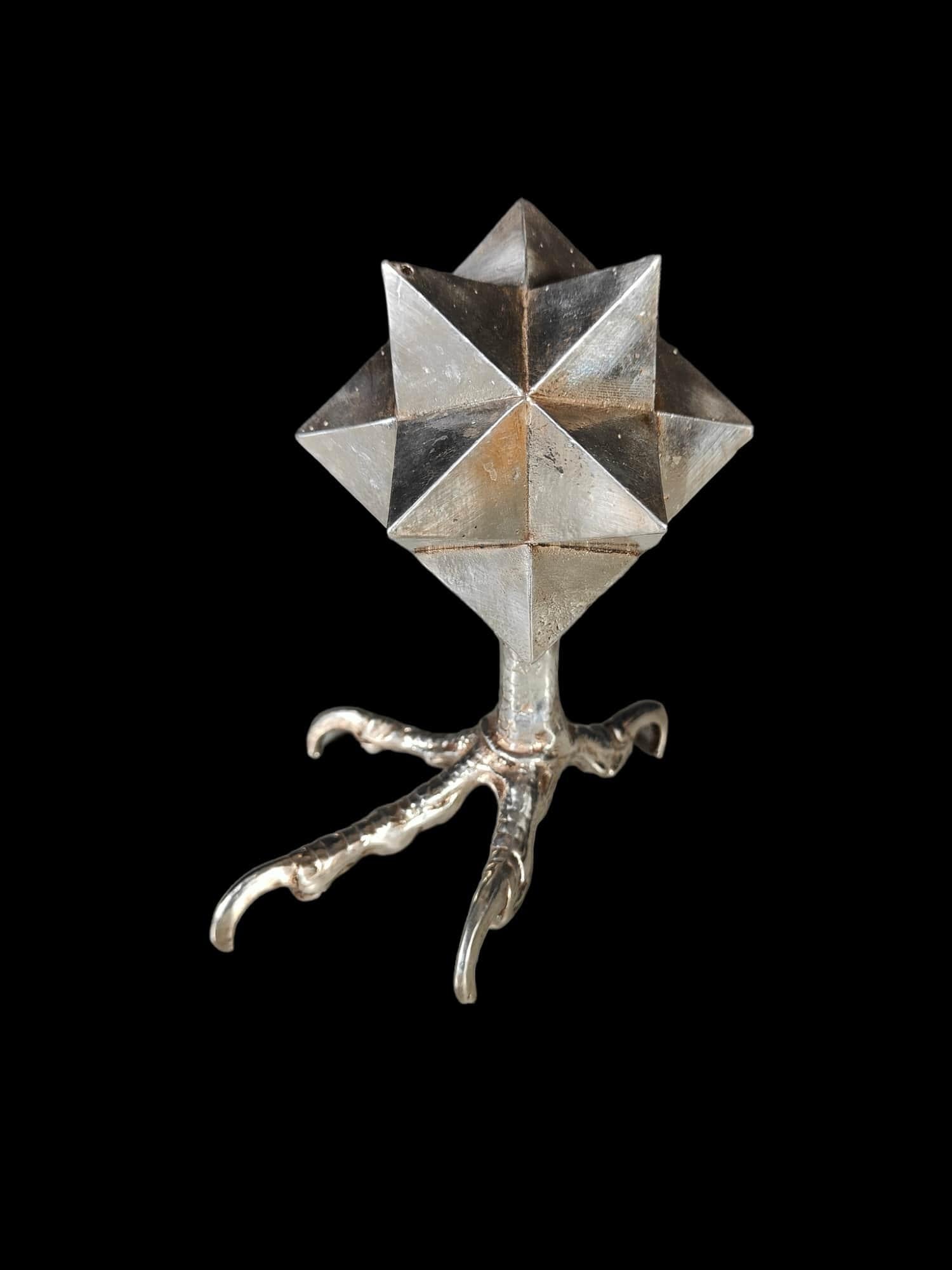Metallic Polyhedron From The 19th Century – Hexaoctahedron With 48 Faces For Sale 4