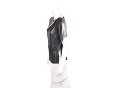 Metallic Vintage 80s Gianni Versace Mesh Top