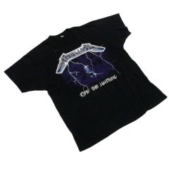 Metallica Tour Band From 1987 Vintage Rare Concert Rock Tee Shirt