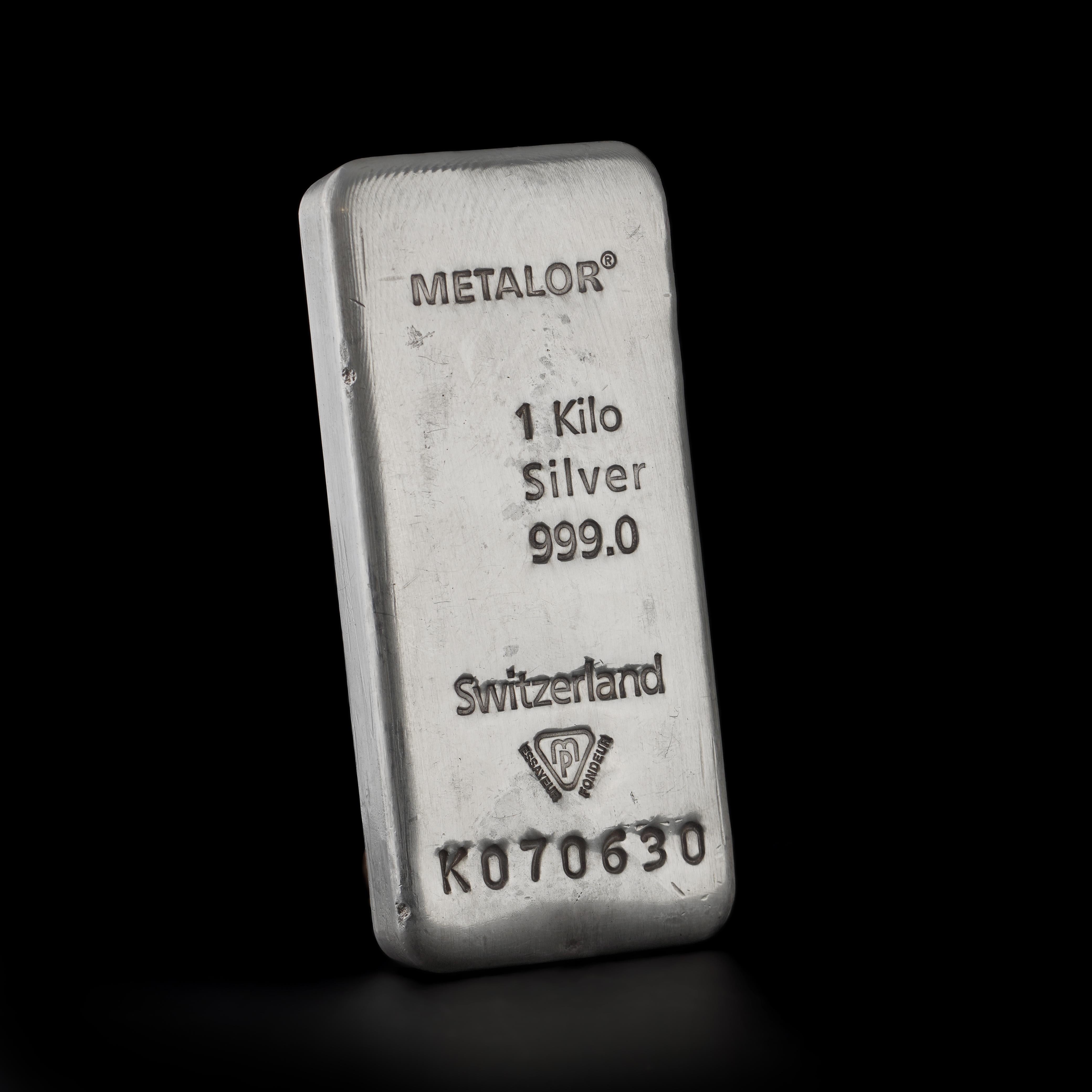 Metalor 1KG Silver Bar For Sale at 1stDibs