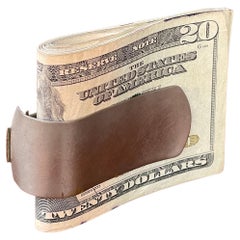 Metalsmiths Money Clip Nickeled Brass + Steel Vintage Mid-Century USA, c.1950s