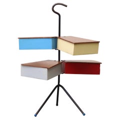 Metalux Multicolored Sewing Box Stand by J. Teders