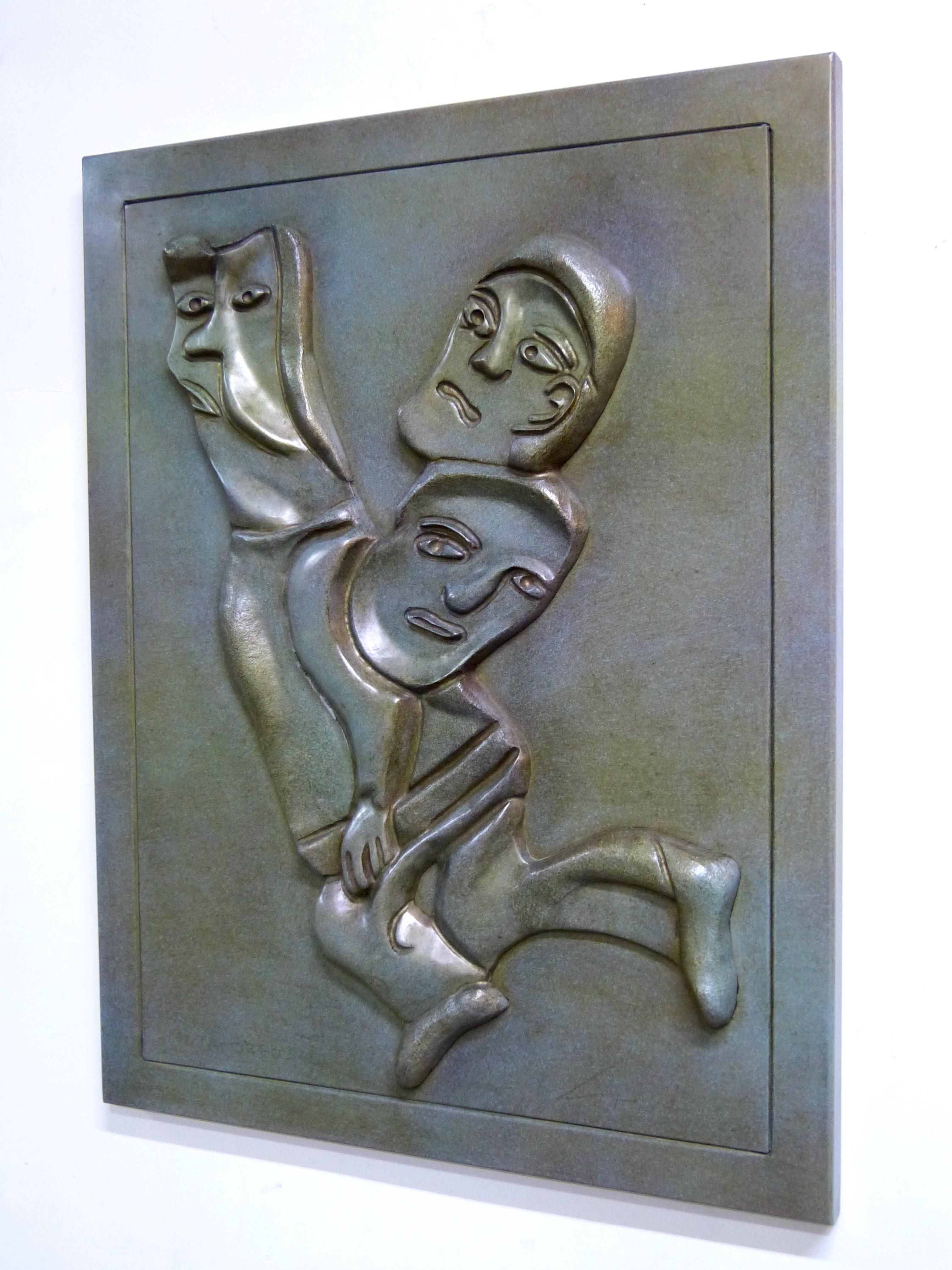 Modern Metamorfosis Bronze Wall Sculpture by Jose Luis Cuevas Year, 2010 For Sale