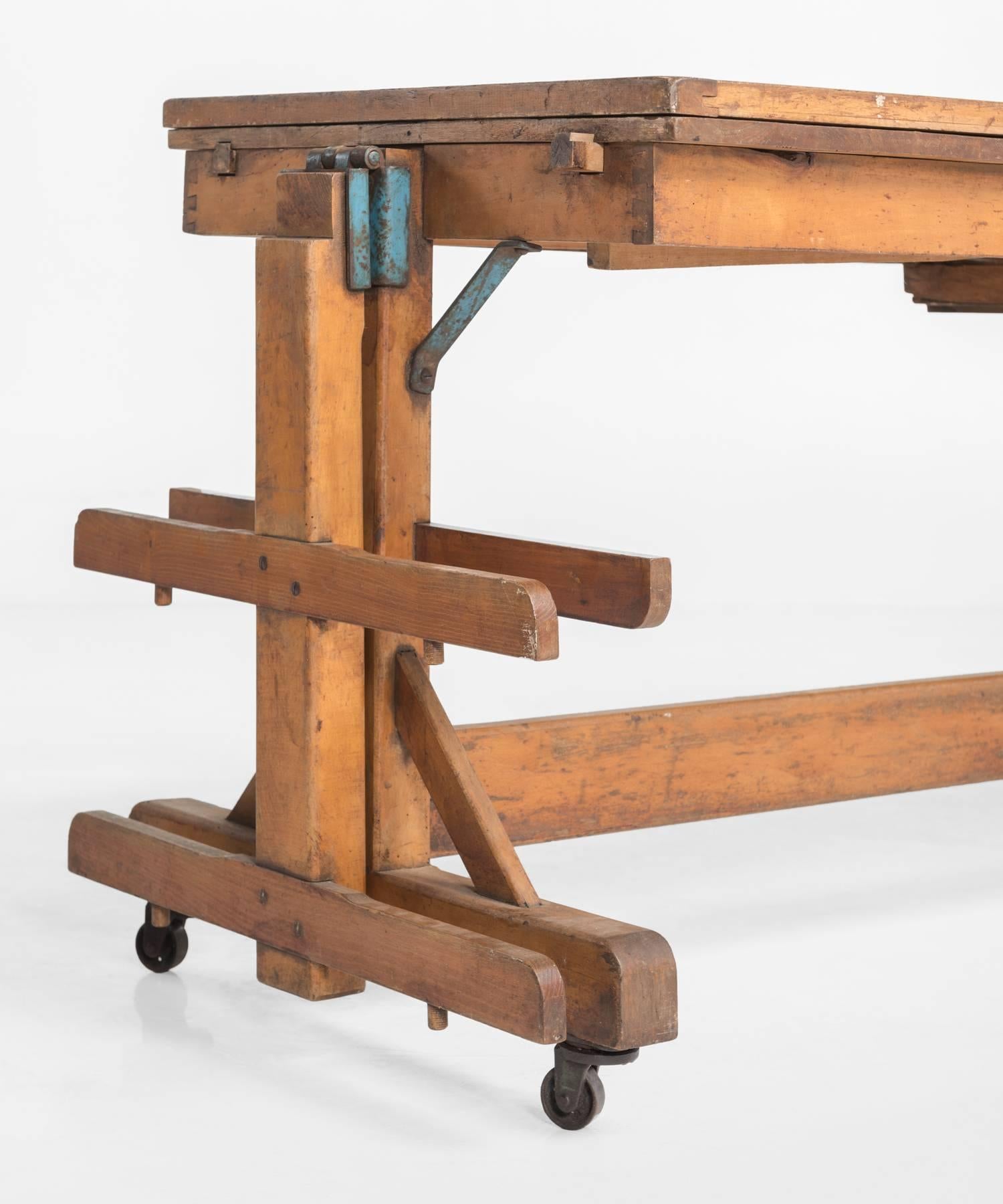 French Metamorphic Bakers Table, circa 1900