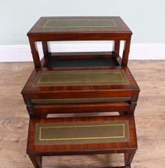 Metamorphic Chair Regency Shield Back Library Ladder