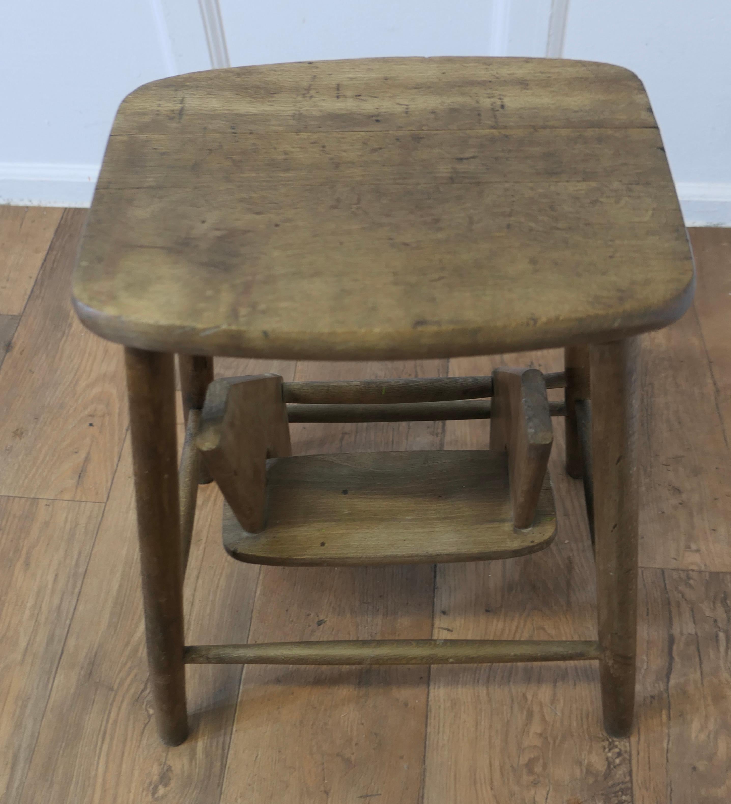 Metamorphic Kitchen or Shop Step Stool  A very useful piece 1