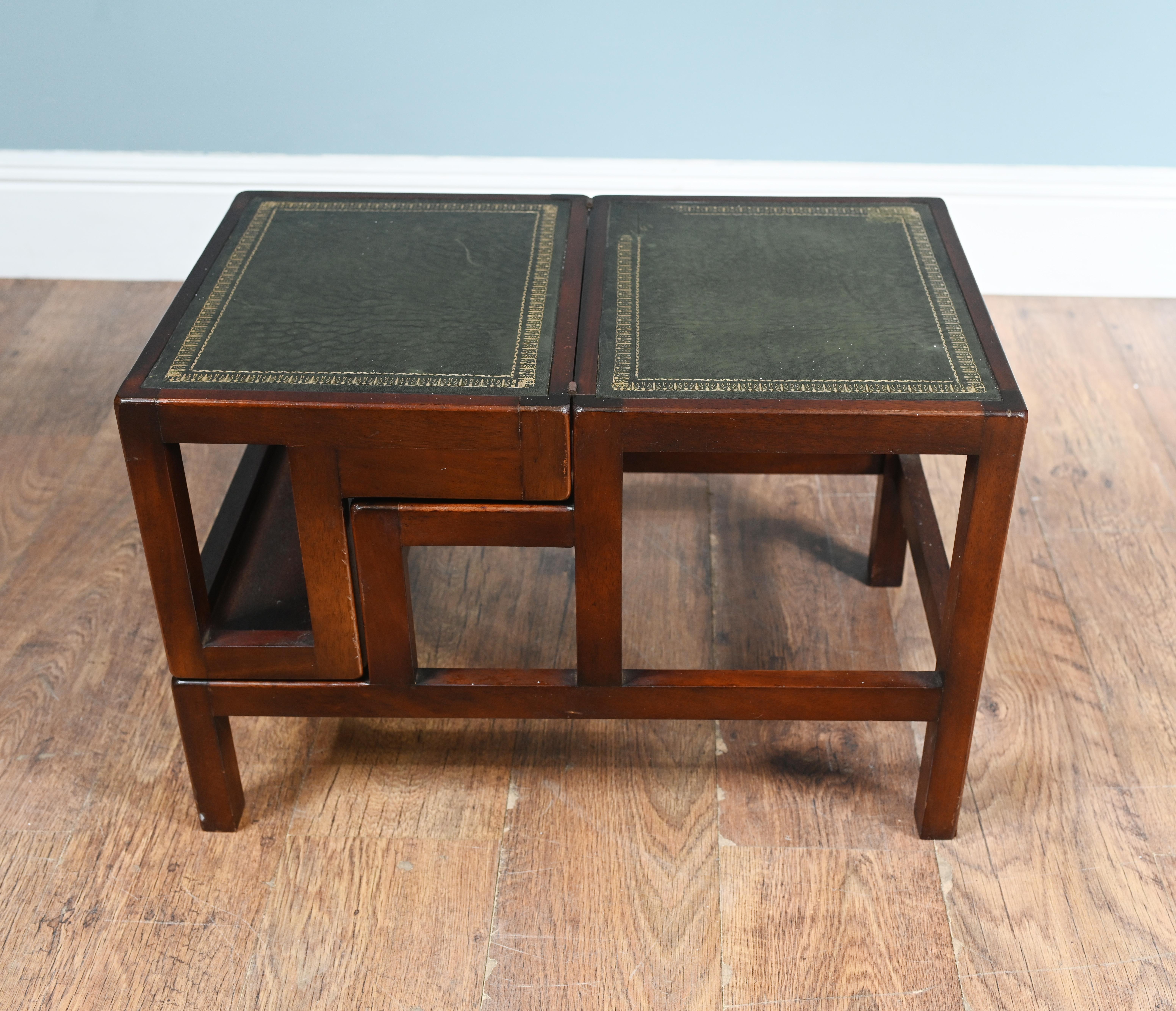 Metamorphic Ladder Table Set Mahagoni Bibliothek Schritte im Zustand „Gut“ im Angebot in Potters Bar, GB