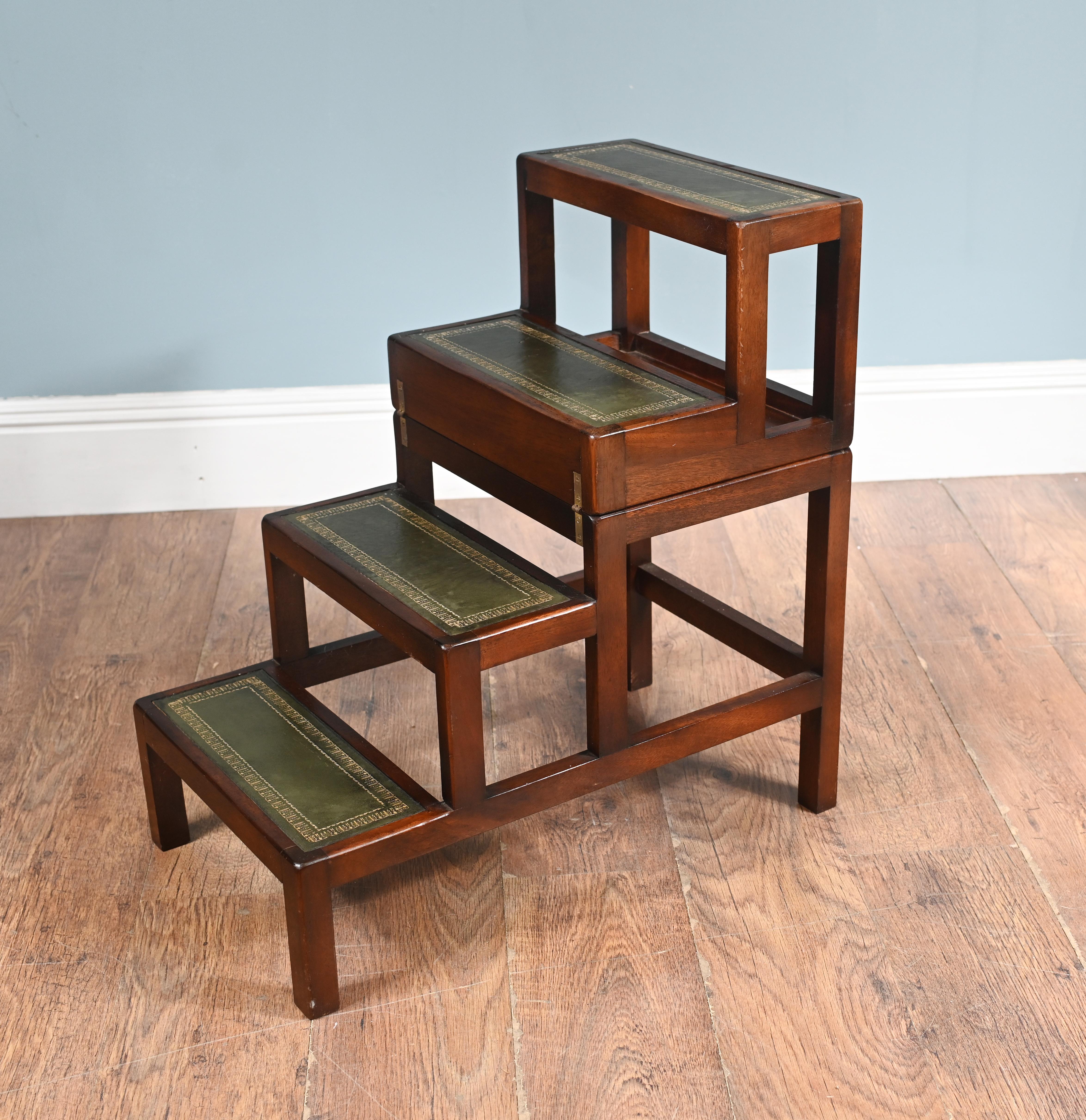 Metamorphic Ladder Table Set Mahagoni Bibliothek Schritte (Holz) im Angebot