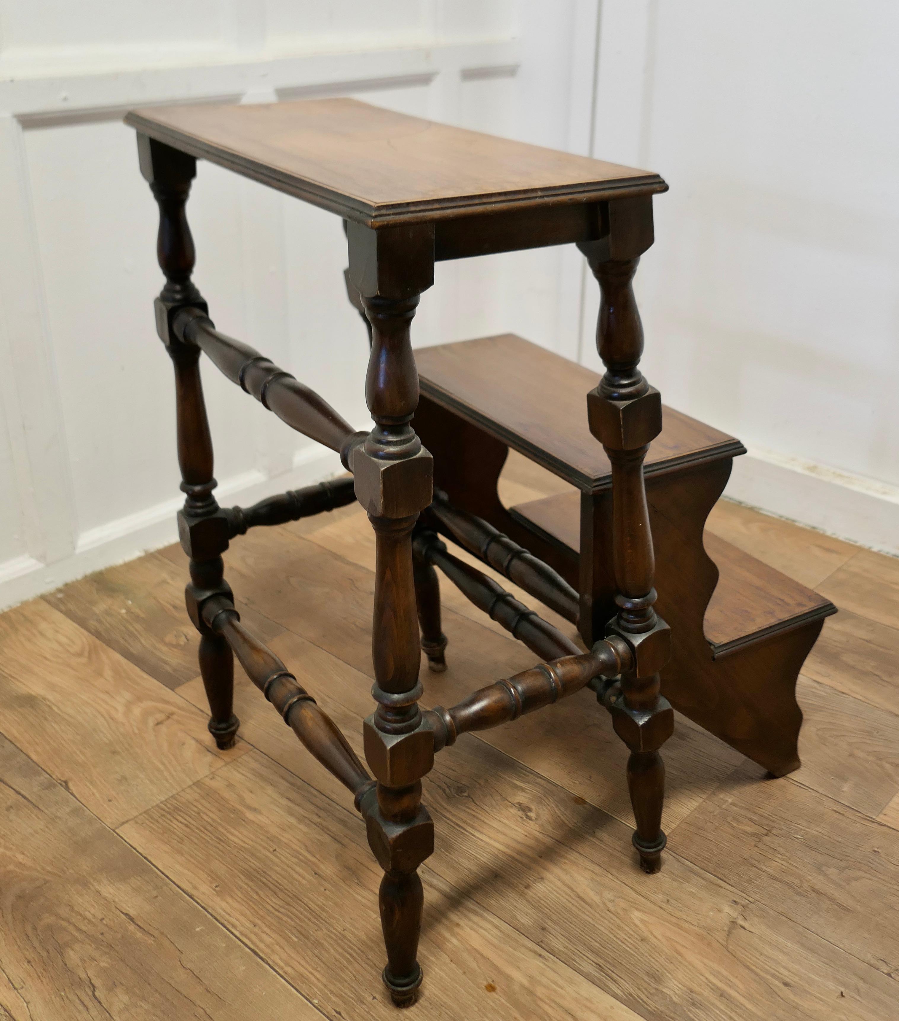 Metamorphic Library Step and High Stool  A very useful piece  3