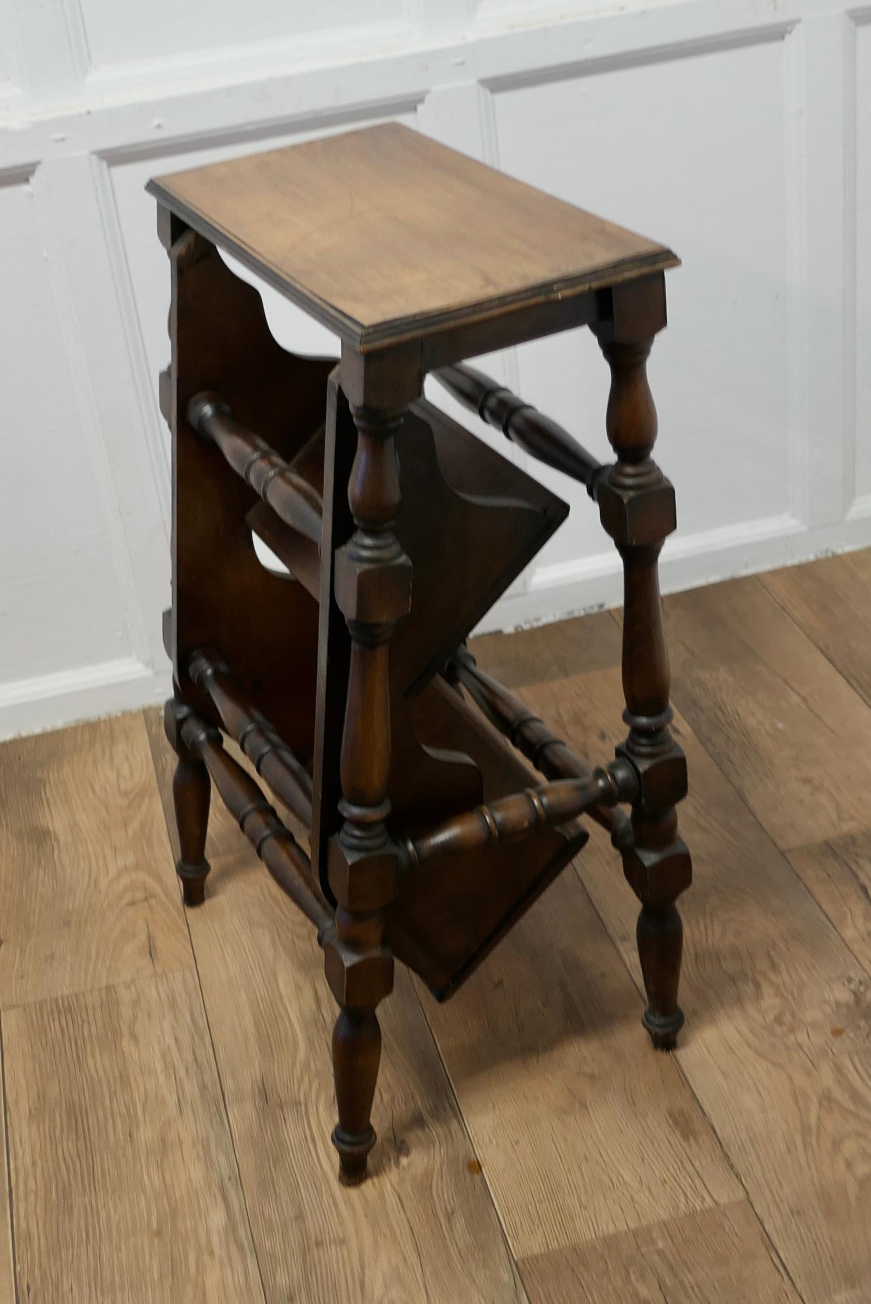 antique library step stool