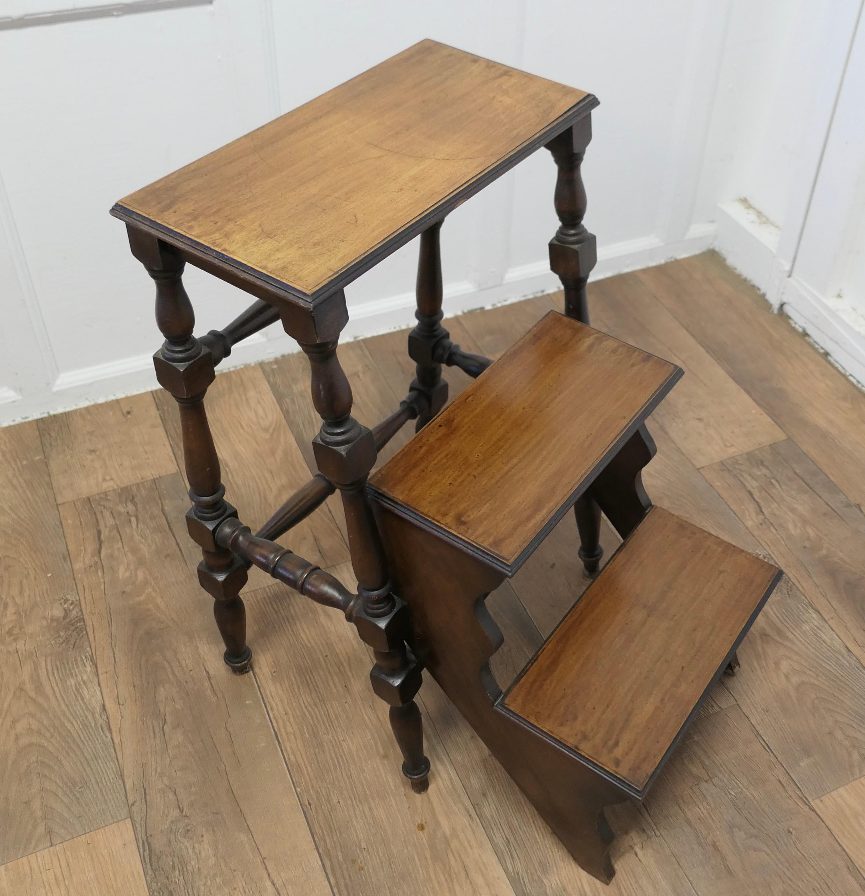 Metamorphic Library Step and High Stool  A very useful piece  2