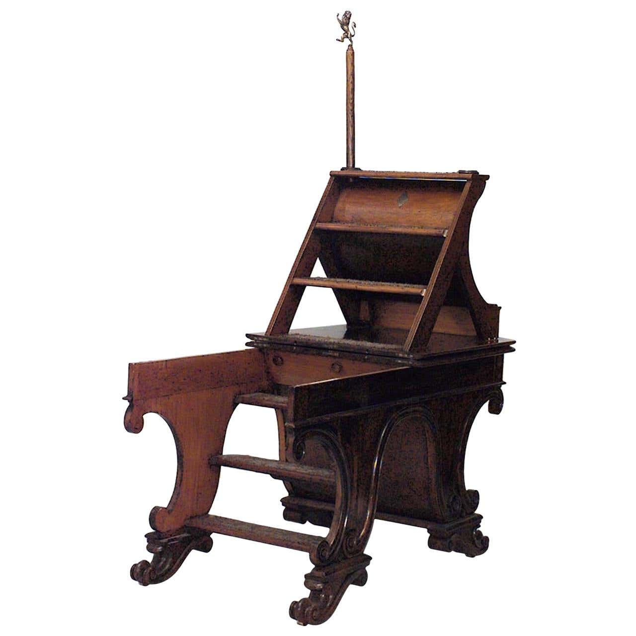 English Regency Metamorphic Library Ladder For Sale at 1stDibs ...