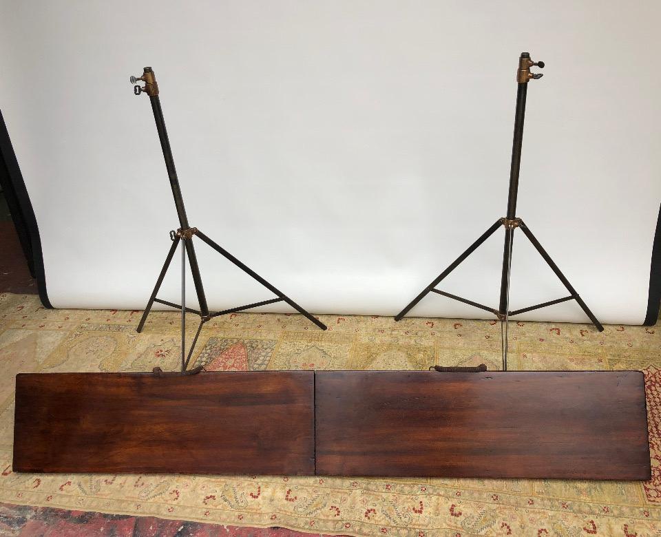 Metamorphic Telescopic Campaign Field Table / Equestrian Table, 19th Century For Sale 1