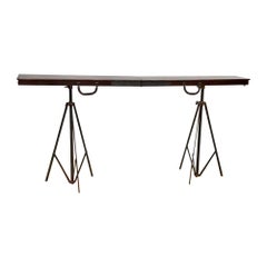 Metamorphic Telescopic Campaign Field Table / Equestrian Table, 19th Century