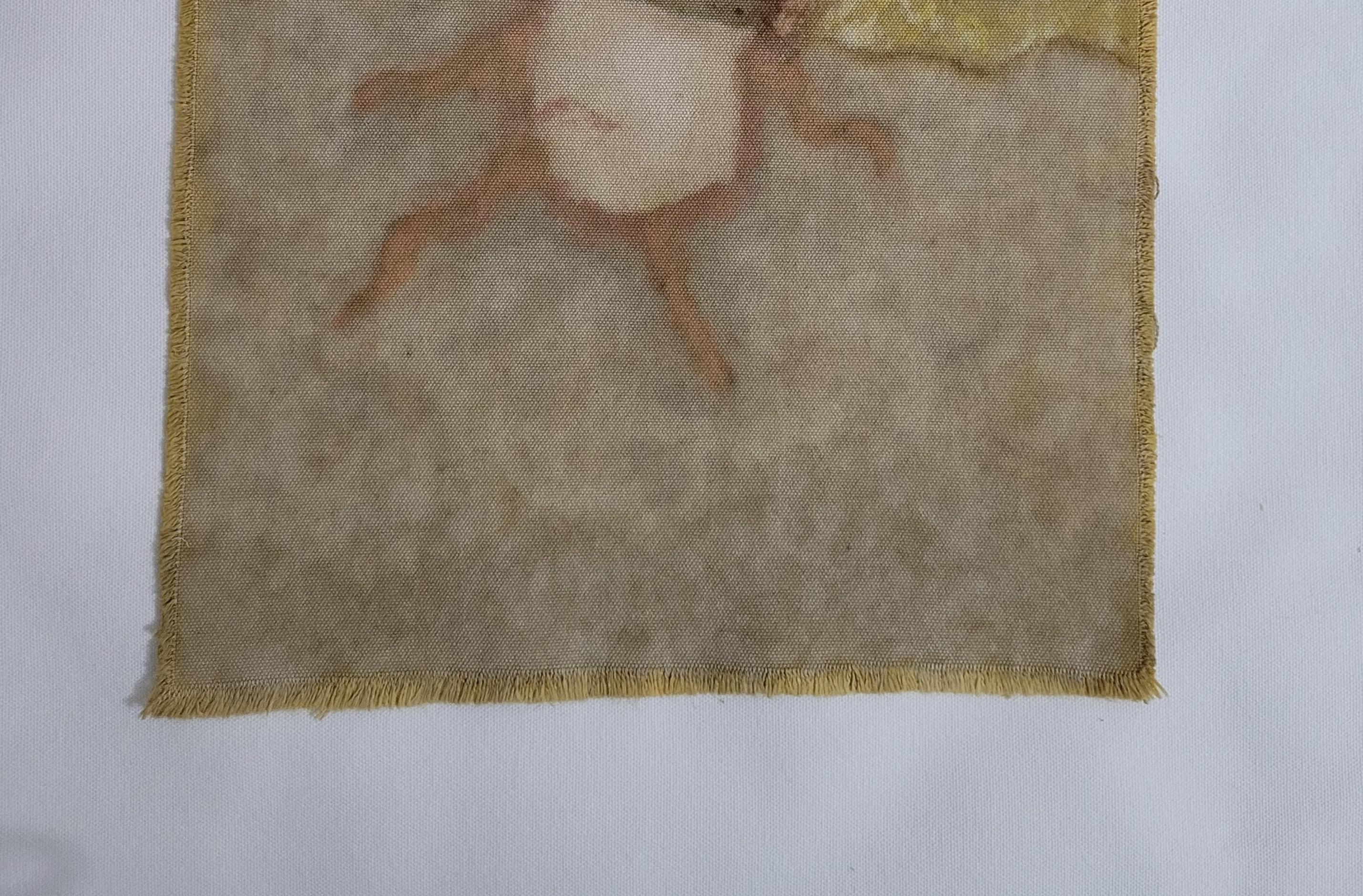 Turco METAMORFOSI (7) - Arte botanica a tinte vegetali su tela di cotone in vendita